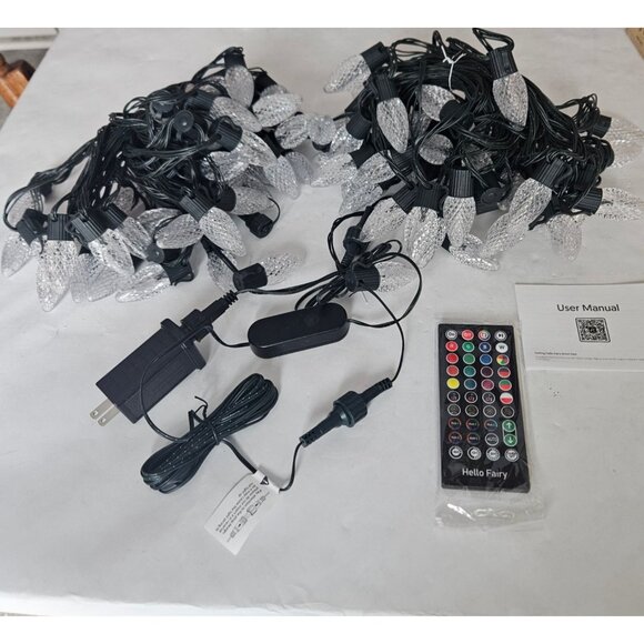 Smart C9 LED RGB String Lights by Hello Fairy - Color Changing Music Sync App - Picture 4 of 16